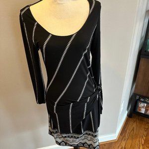 Max Studio Black and White Pattern Dress